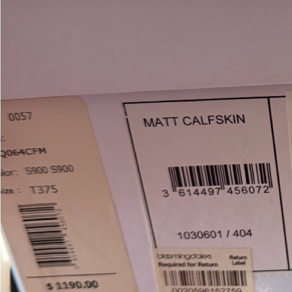 Matt Calfskin Leather Item - Neutral Beige/Taupe - Picture 2 of 5